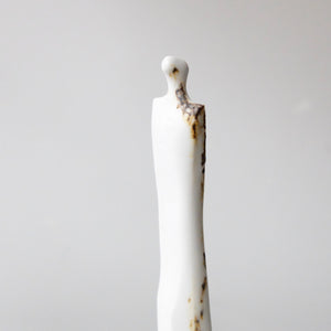 Celia Dowson Shadow Figure White Salt glaze with Iron speckle
