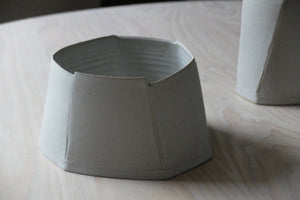 Carina Ciscato Low coloured constructed pot