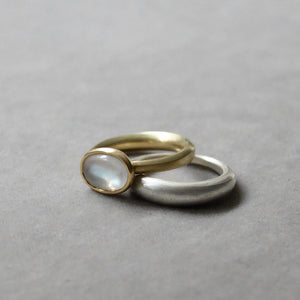 Kerry Seaton Forged thinner silver stacking ring