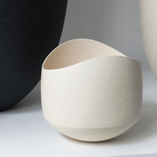 Ashraf Hanna White Undulating Bowl