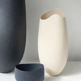 Ashraf Hanna 'Off White Vessel with Undulating Rim'