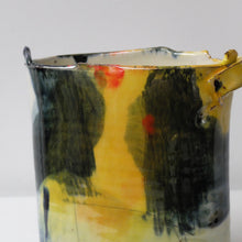 Barry Stedman Thrown Altered Vessel with Yellow (8900)