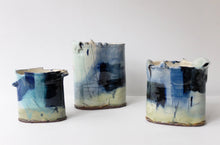 Barry Stedman Thrown Altered Vessel with Blue (8814)
