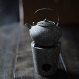 Cheng Wei Round Tea Pot with Iron Handle and Chipin (Terracotta) Charcoal burner